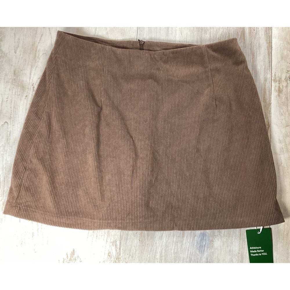 New With Tags Halara Brown Corduroy Athleisure Skort Women's Large - Picture 2 of 6